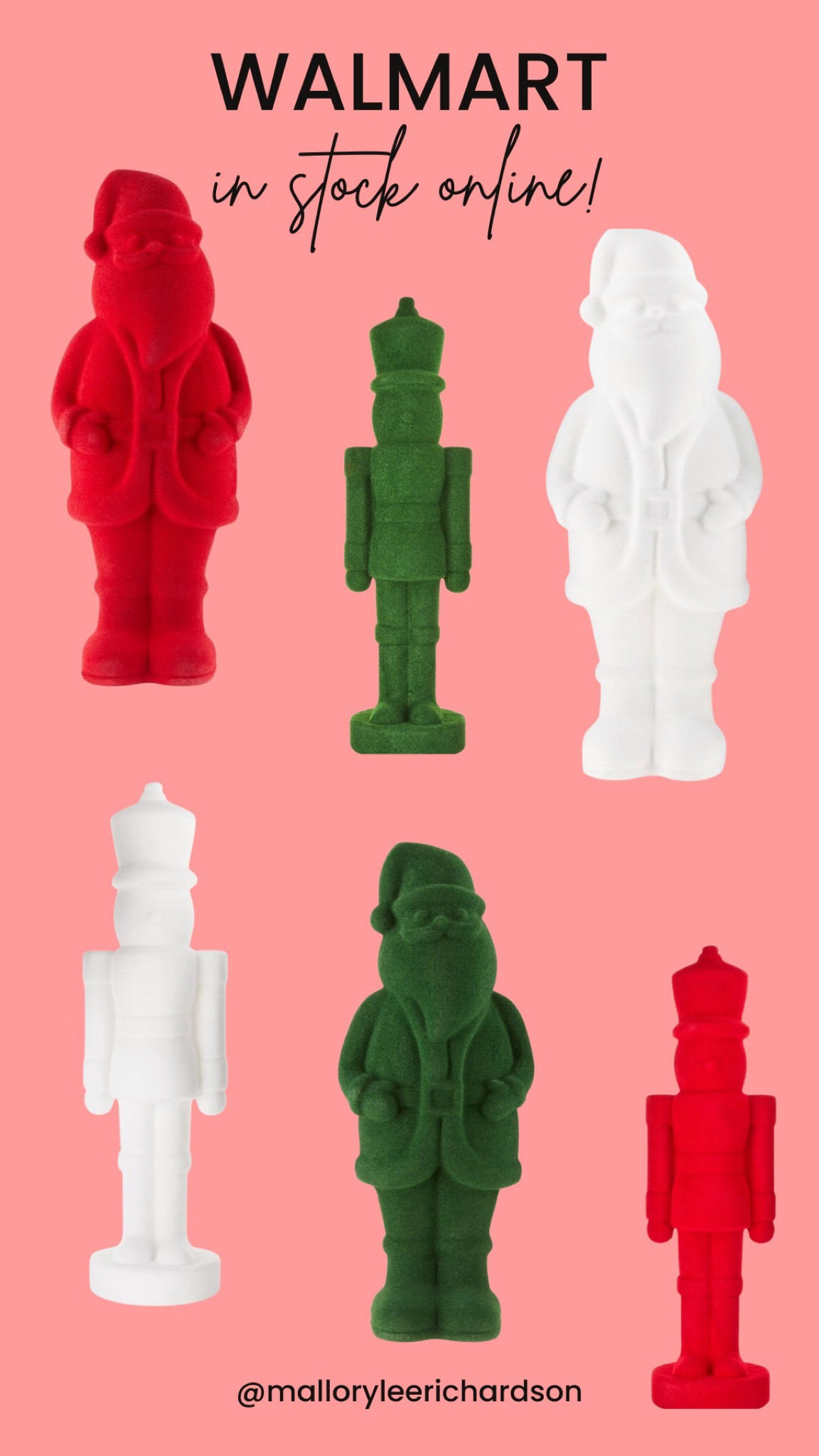 Walmart Christmas Flocked Santa’s & Nutcrackers In Stock Online

#LTKSeasonal #LTKHoliday #LTKGiftGuide
