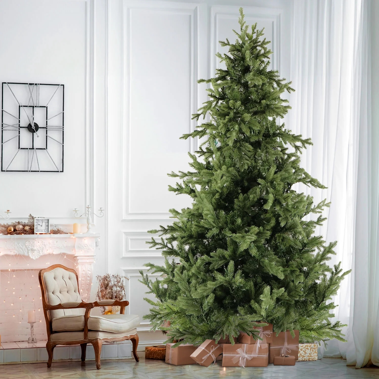 Fraser Hill Farm Foxtail Pine 12-ft. Christmas Tree, FFFX012-0GR | Walmart (US)