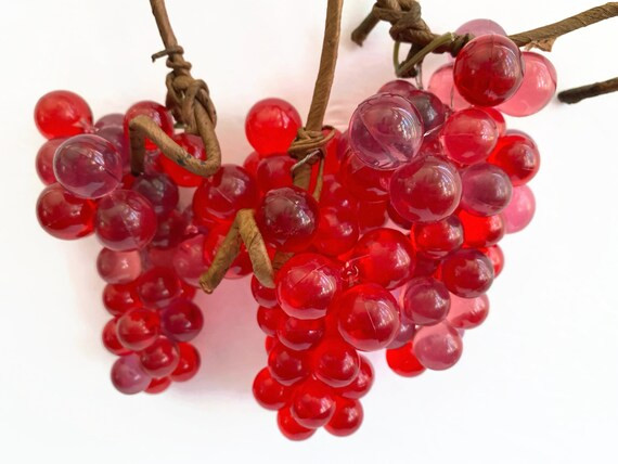 Vintage Grapes Lucite Acrylic Grapes Classic 1970s Decor - Etsy | Etsy (US)