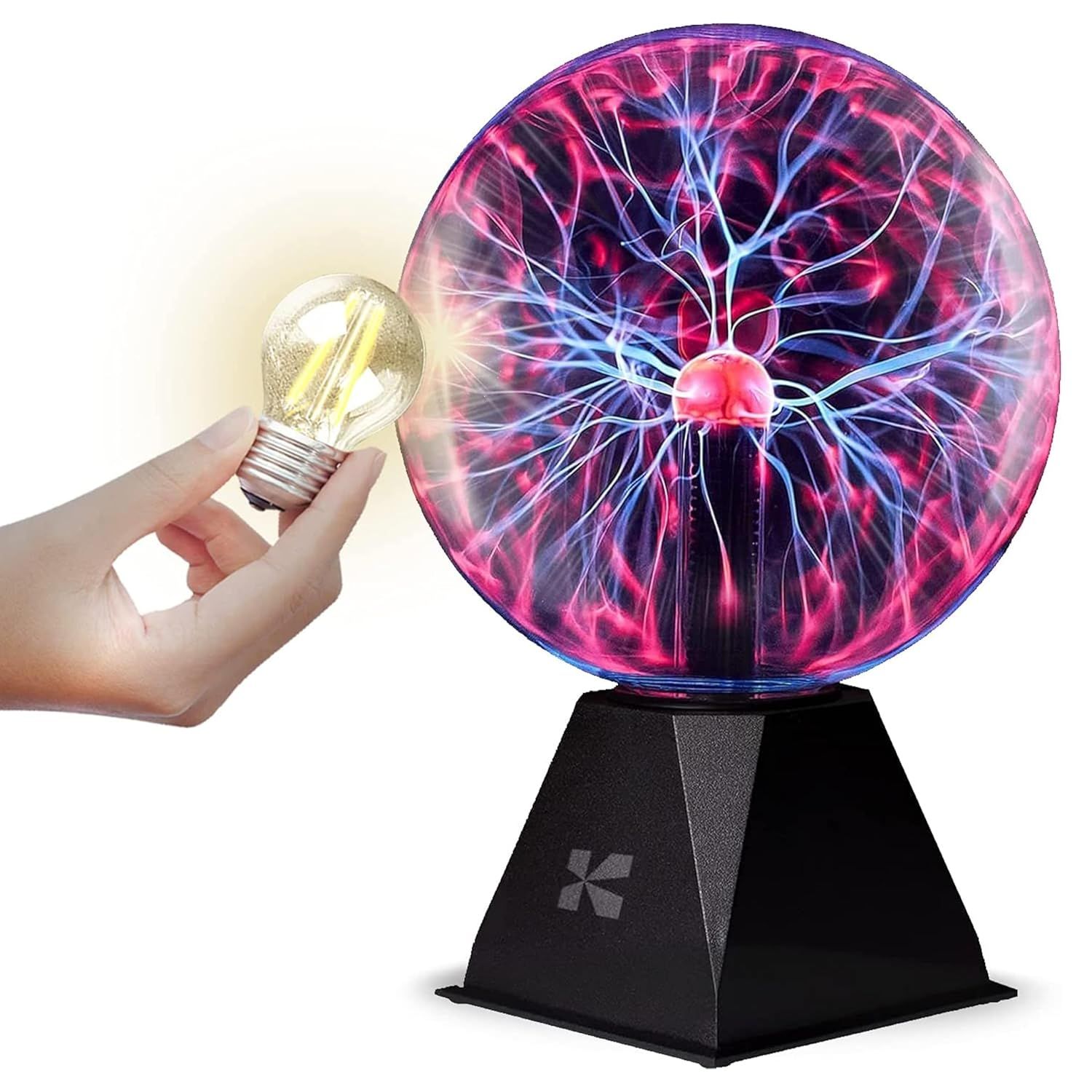 Katzco 7" Plasma Ball - with Lightning Charged Bulb - Nebula Sphere, Thunder Lightning, Plug-in -... | Amazon (US)