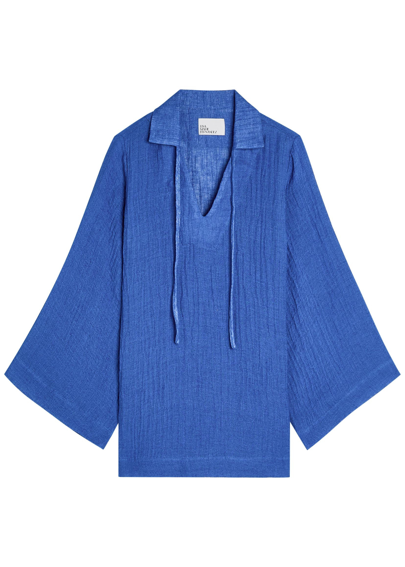 V-neck linen-blend tunic | Harvey Nichols
