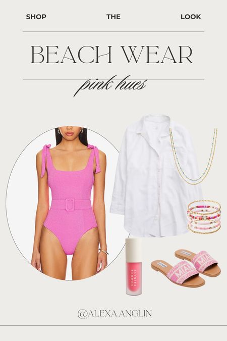 Beach wear || pink hue vibes 💕 

shop my look // resort wear // swimsuits // coverups // swim accessories 

#LTKstyletip #LTKtravel #LTKswim