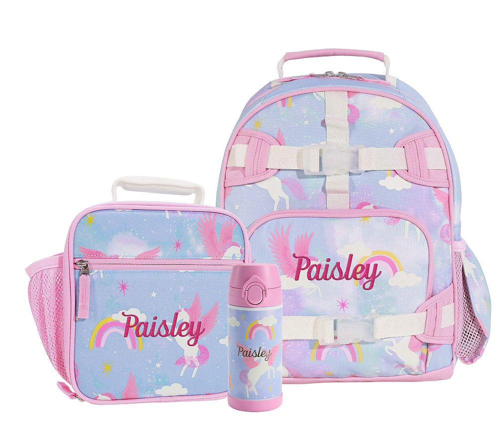 Mackenzie Glow-in-the-Dark Pegasus Sky Backpack &amp; Lunch Bundle, Set of 3 | Pottery Barn Kids