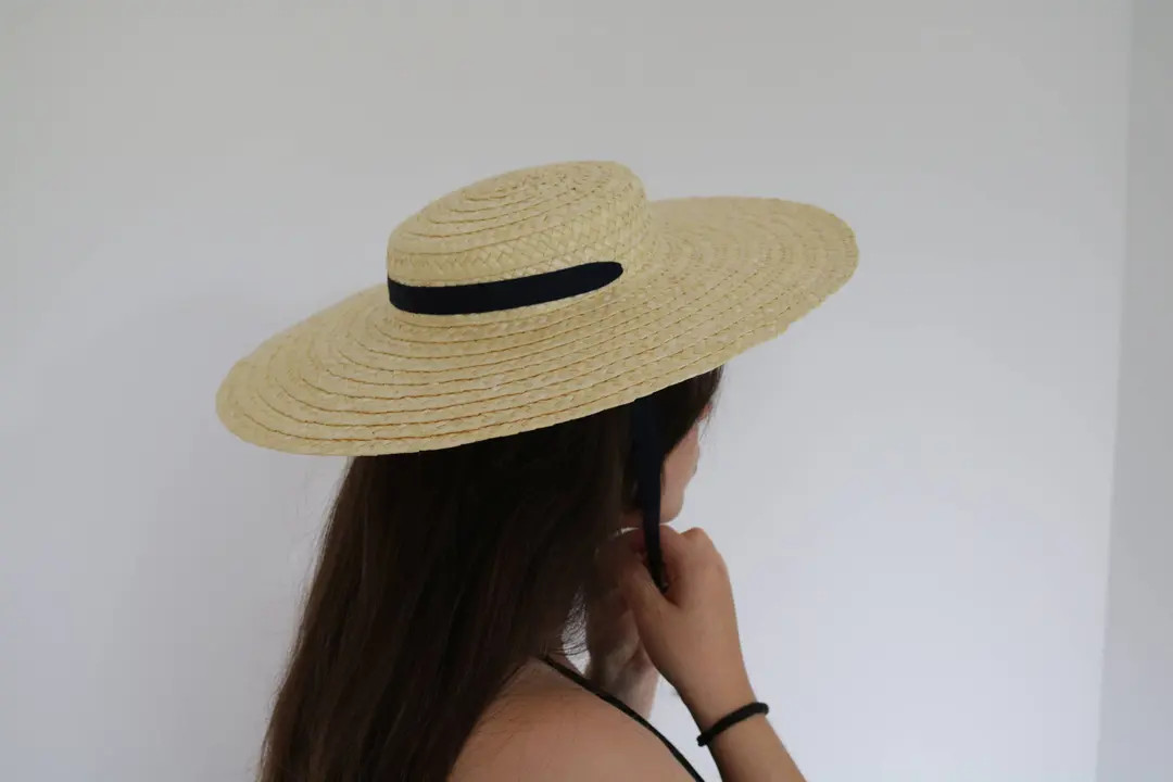 Straw hat, Straw Boater woman hat, summer hat, spring hat, Wedding Hat, chapeau de paille, Strohh... | Etsy (US)