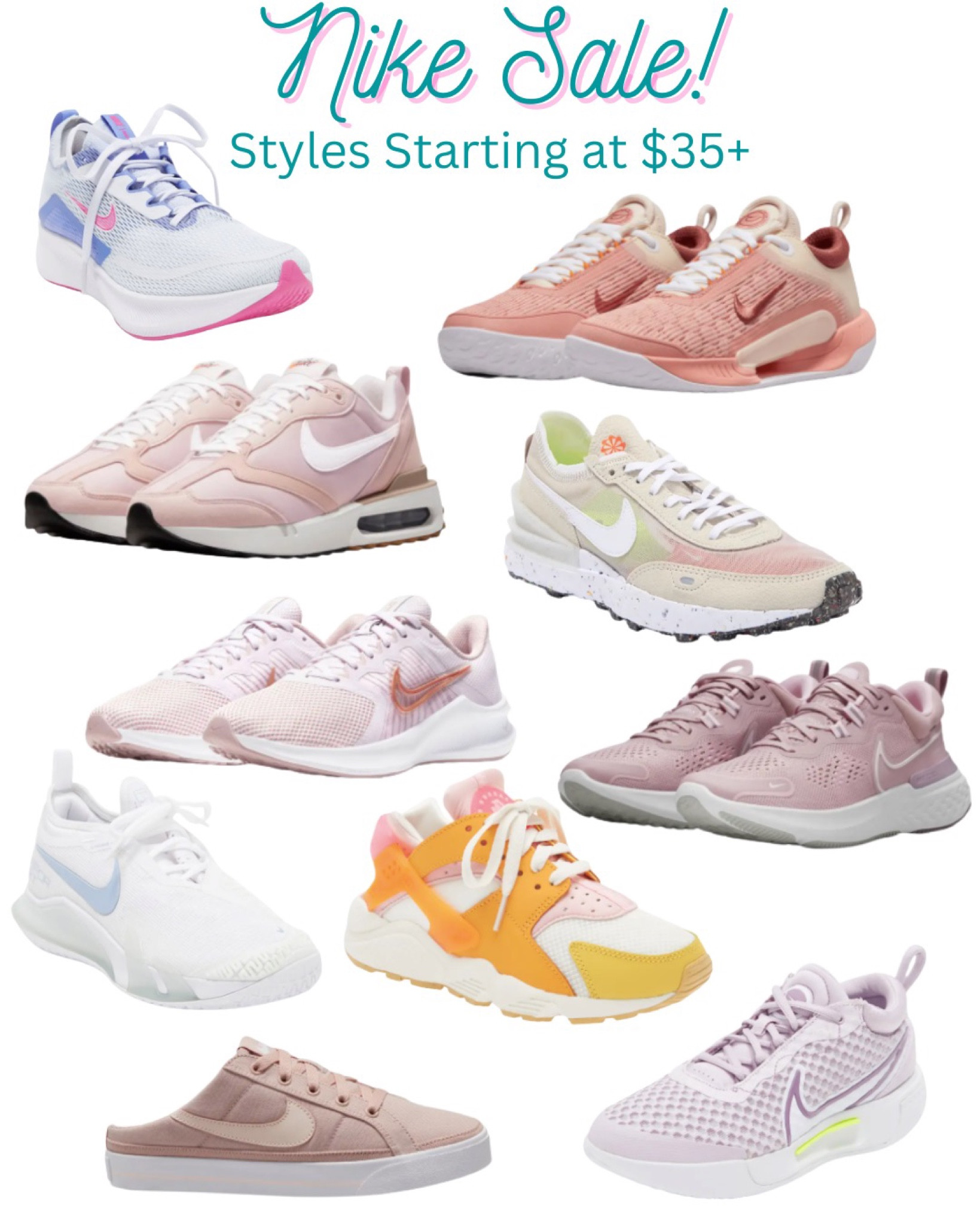 Nike SALE! 👟 Nike sneakers on sale, athletic shoes, running shoes, tennis shoes, dad sneakers, sneaker mules, slip on sneakers, trendy sneakers 

#LTKunder100 #LTKshoecrush #LTKsalealert