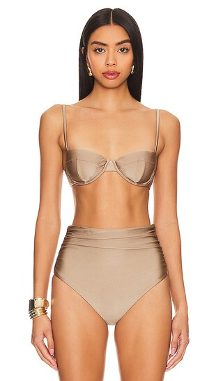 Constantine Bikini Top in Driftwood | Revolve Clothing (Global)