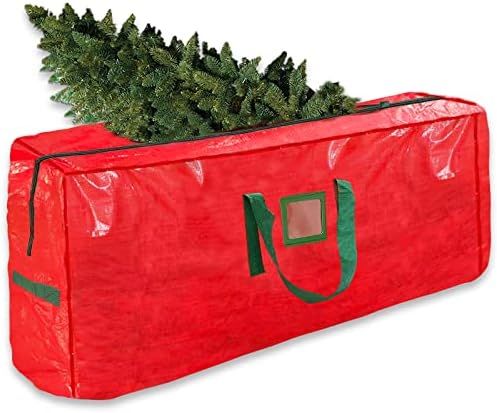 TURNMEON Large Christmas Tree Storage Bag, Fits 7.5 Ft Disassembled Holiday Artificial Tree 50"x12"x | Amazon (US)