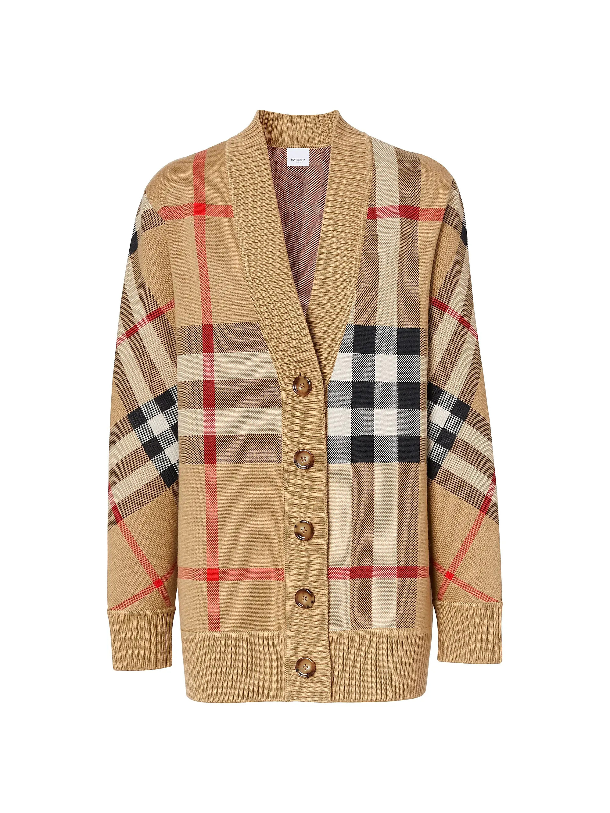 Caragh Check Jacquard Cardigan | Saks Fifth Avenue