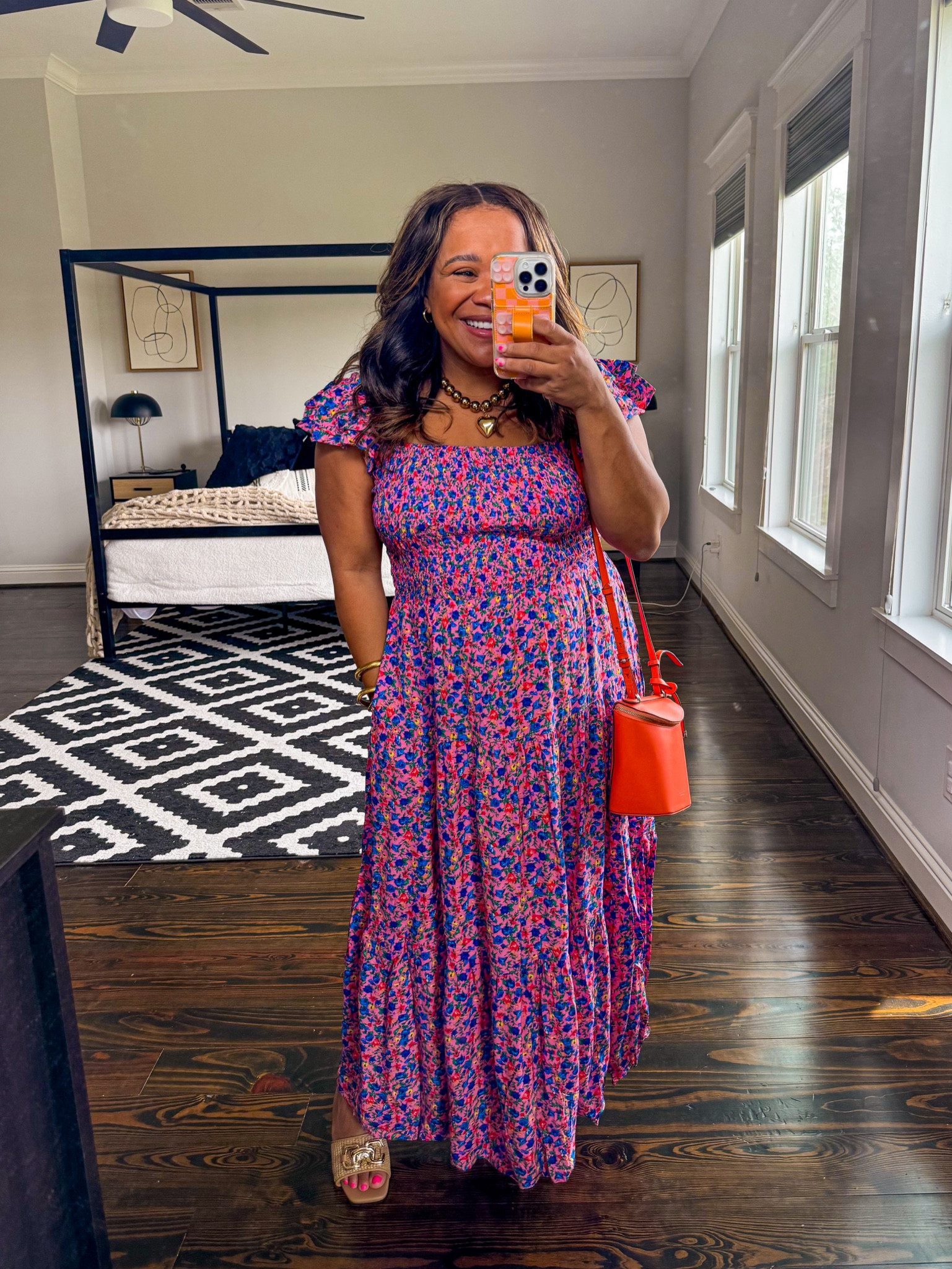 Amazon spring dress: this dress has a smocked top and adjustable back which makes it a great postpartum or pregnancy option. Would be great for Easter as well!

#LTKfindsunder50 #LTKfindsunder100