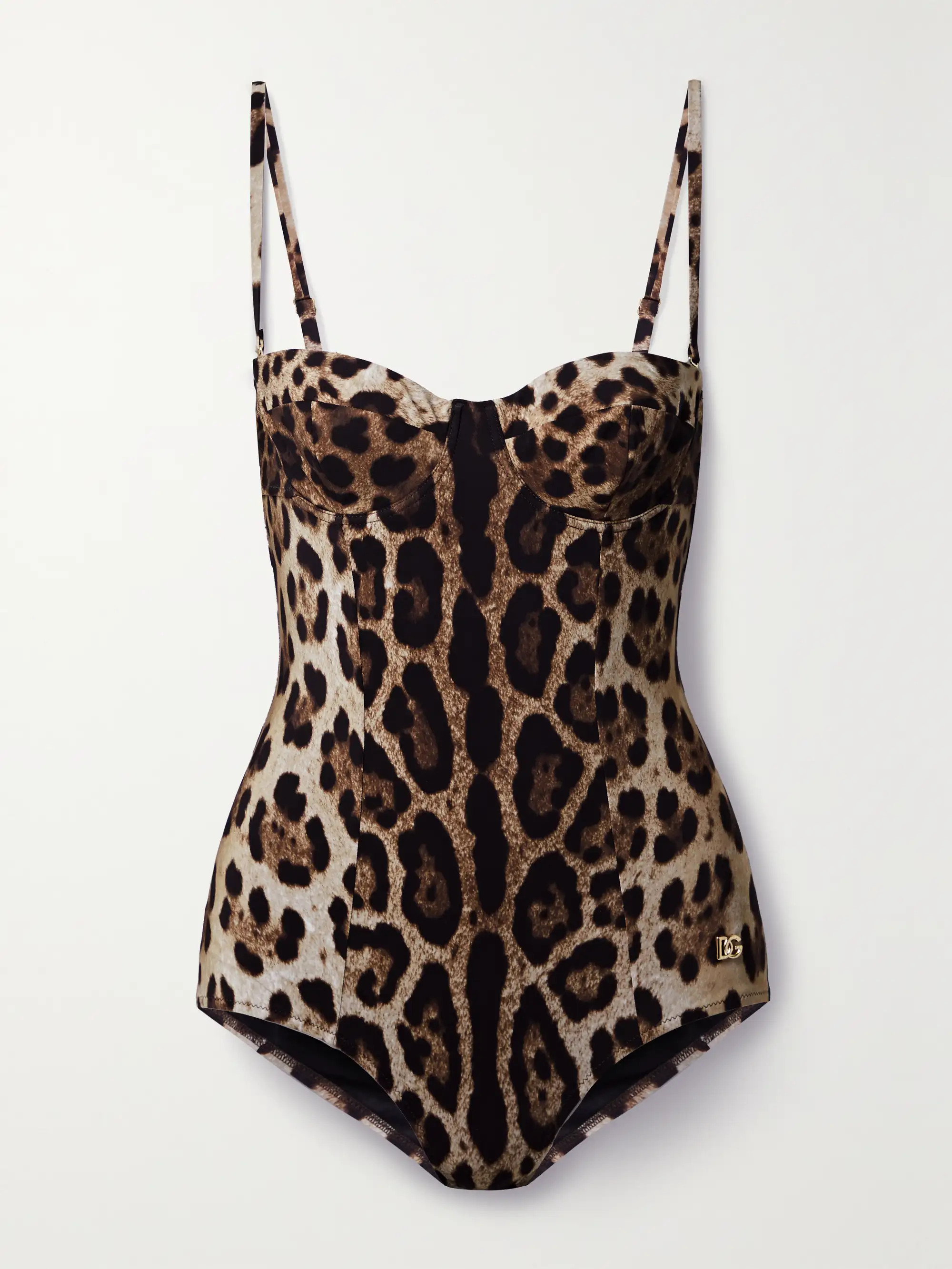 DOLCE&GABBANACutout leopard-print underwired swimsuit | NET-A-PORTER (UK & EU)