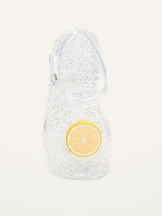 Glitter-Jelly T-Strap Flats for Toddler Girls | Old Navy (US)