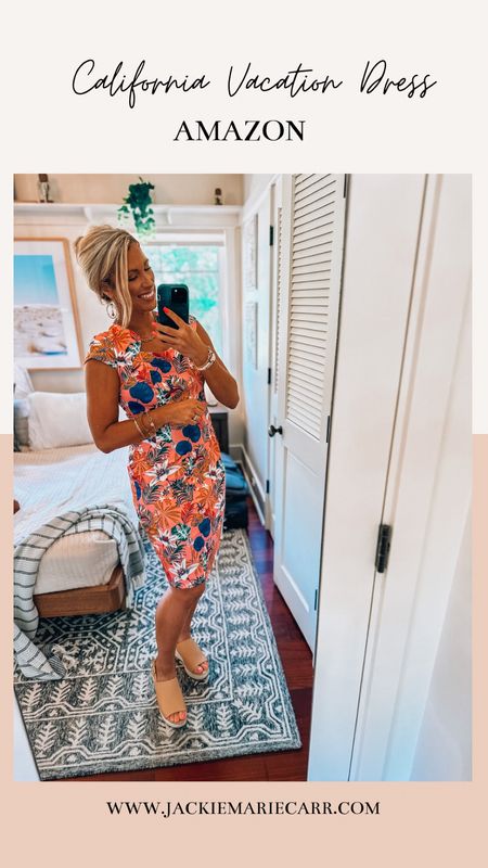 Vacation Dress from Amazon- California Style | Party Dress | Southern Style | Pencil Dress | Pink Dress

I bought a size medium, but could go up a size if in between sizes. Slim fit

#LTKstyletip #LTKparties #LTKfindsunder50