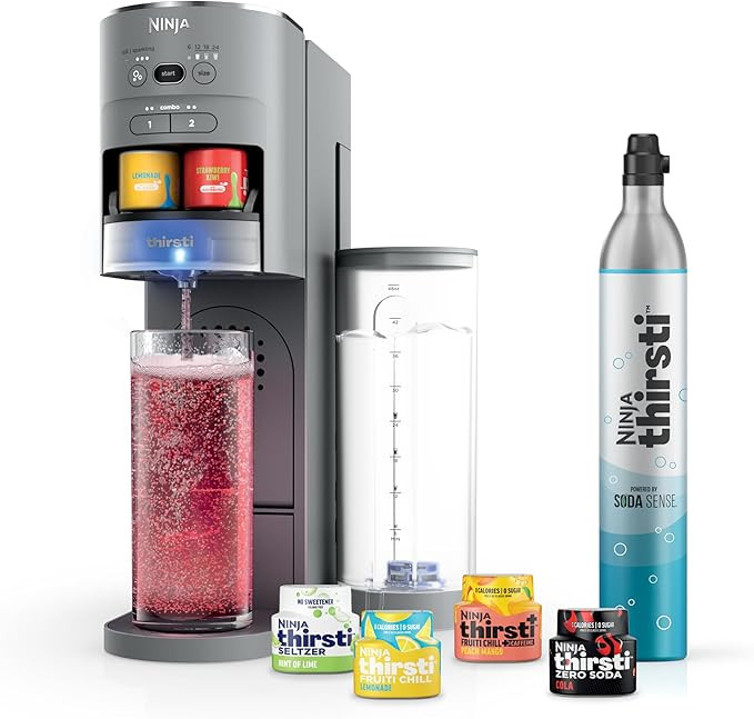 Ninja Thirsti Drink System, Soda Maker, Create Unique Sparkling & Still Drinks, Personalize Size ... | Amazon (US)