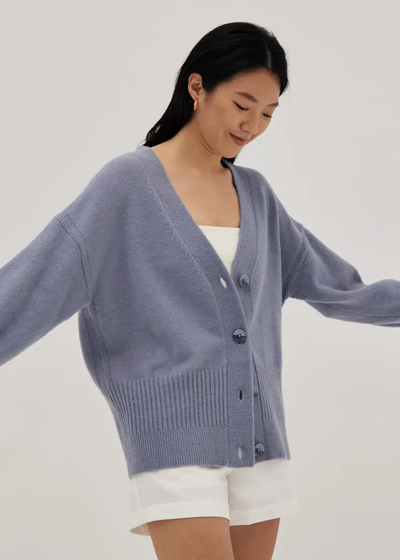 Kaydee Oversized Wool Blend Cardigan | Love, Bonito USA