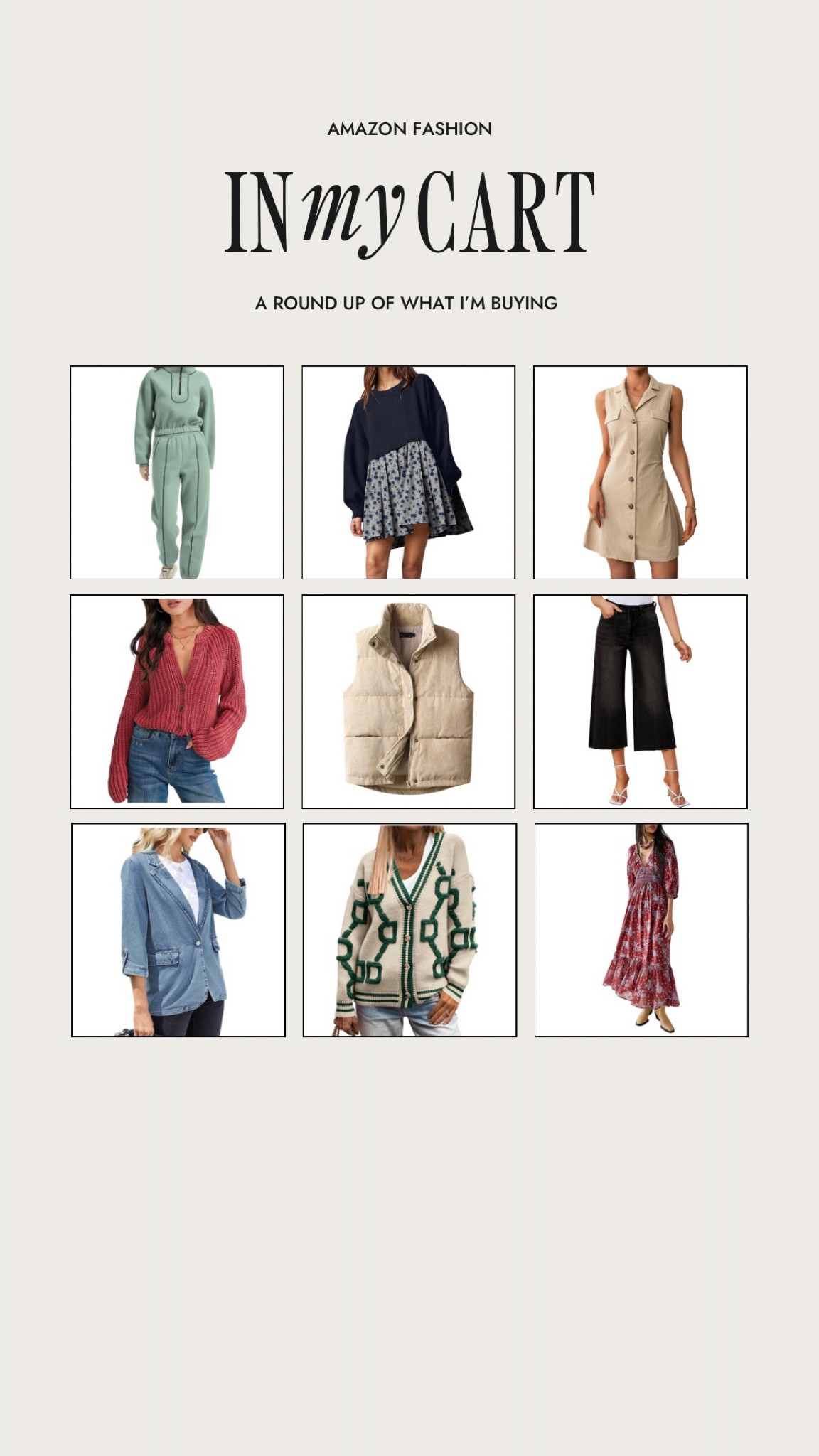 Shop what’s in my amazon cart this week! 

#LTKstyletip #LTKSeasonal #LTKfindsunder50