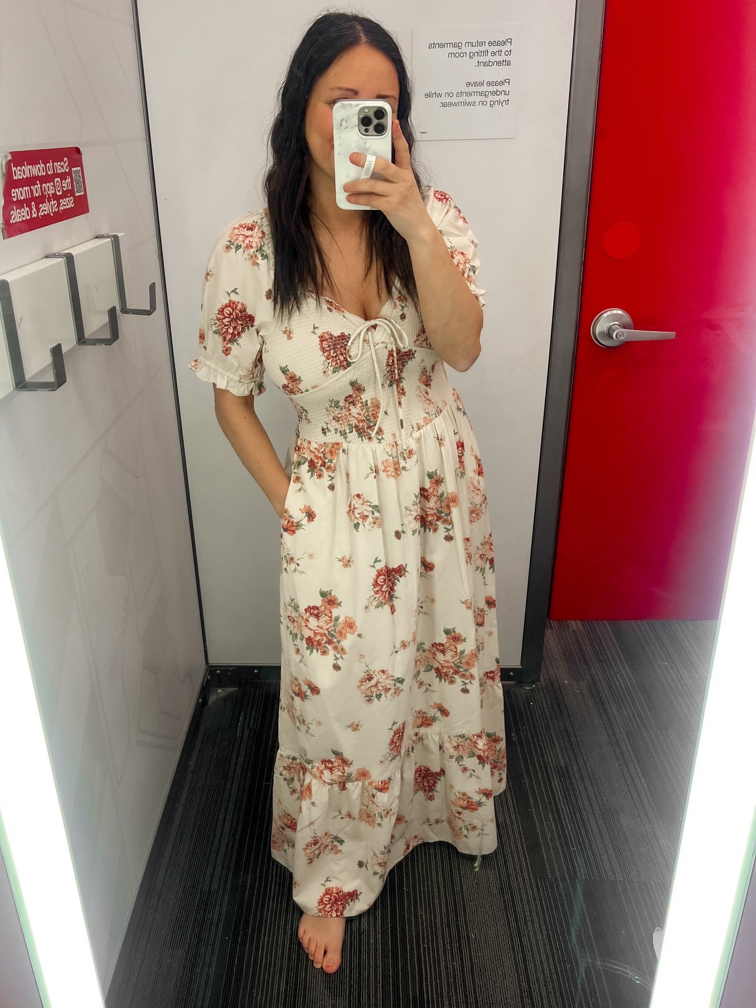 Floral dress of my dreams from Target!! Looks like a designer brand! Wearing a M. 

#LTKPetite #LTKSaleAlert #LTKSeasonal
