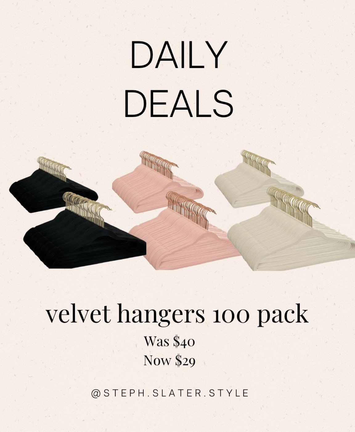 Daily deal! Velvet hangers on sale! Home. Organization. Pretty. 

#LTKFind #LTKsalealert #LTKhome