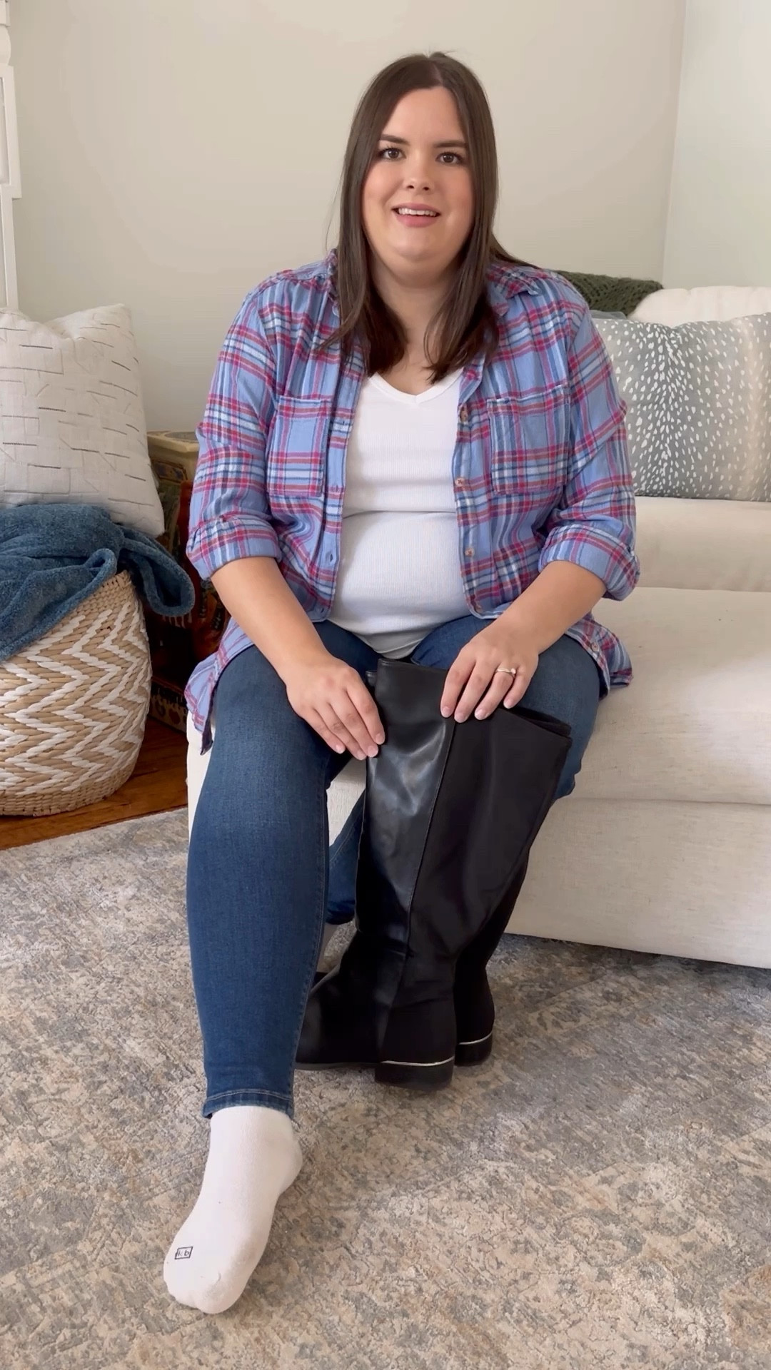 How to easily slide on your wide calf boots  

#LTKstyletip #LTKplussize #LTKfindsunder100
