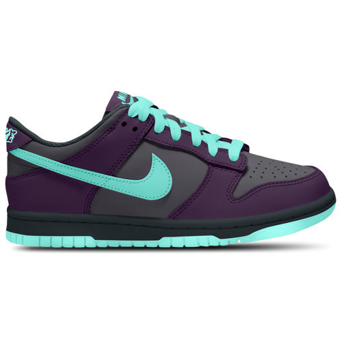 Nike Boys Nike Dunk Low - Boys' Grade School Shoes Smoke Grey/Artisan Teal/Grand Purple Size 04.5 | Foot Locker (US)