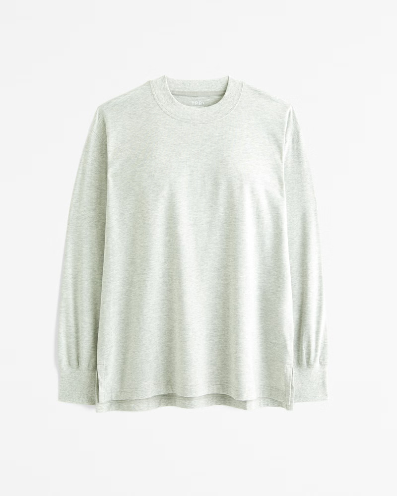 YPB Active Cotton-Blend Long-Sleeve Easy Tee | Abercrombie & Fitch (US)