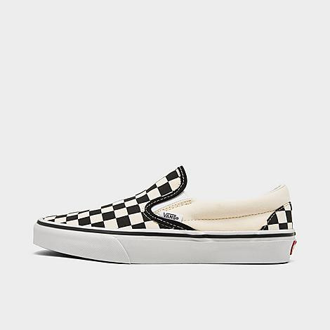 Vans Women's Classic Slip-On Heavy Textures Casual Shoes in Checkerboard Black Size: 11.5 | Finish Line (US)