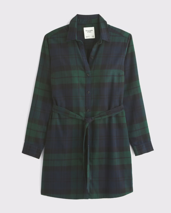 Flannel Shirt Dress | Abercrombie & Fitch (US)