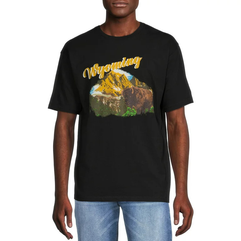 No Boundaries Men's and Big Men's Oversized Graphic Tee | Walmart (US)