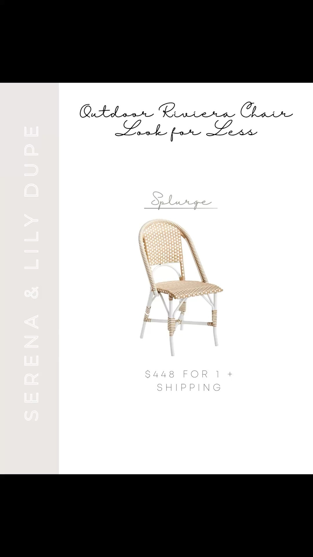 If you love the look of the Serena & Lily Riviera outdoor dining chair but not the price tag, these are the best look-for-less options I’ve found. Same beautiful woven rattan style, just way more budget friendly 🤍 Linking my favorites here so you can easily compare.

#LTKHome #LTKSaleAlert #LTKSeasonal