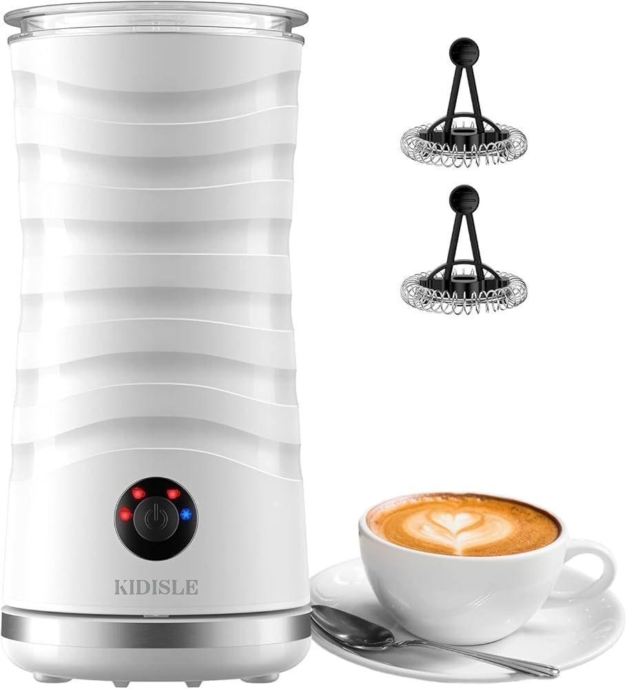 KIDISLE Electric Milk Frother and Steamer, 4 in 1 Multi-functional Milk Heater Machine, Automatic... | Amazon (US)