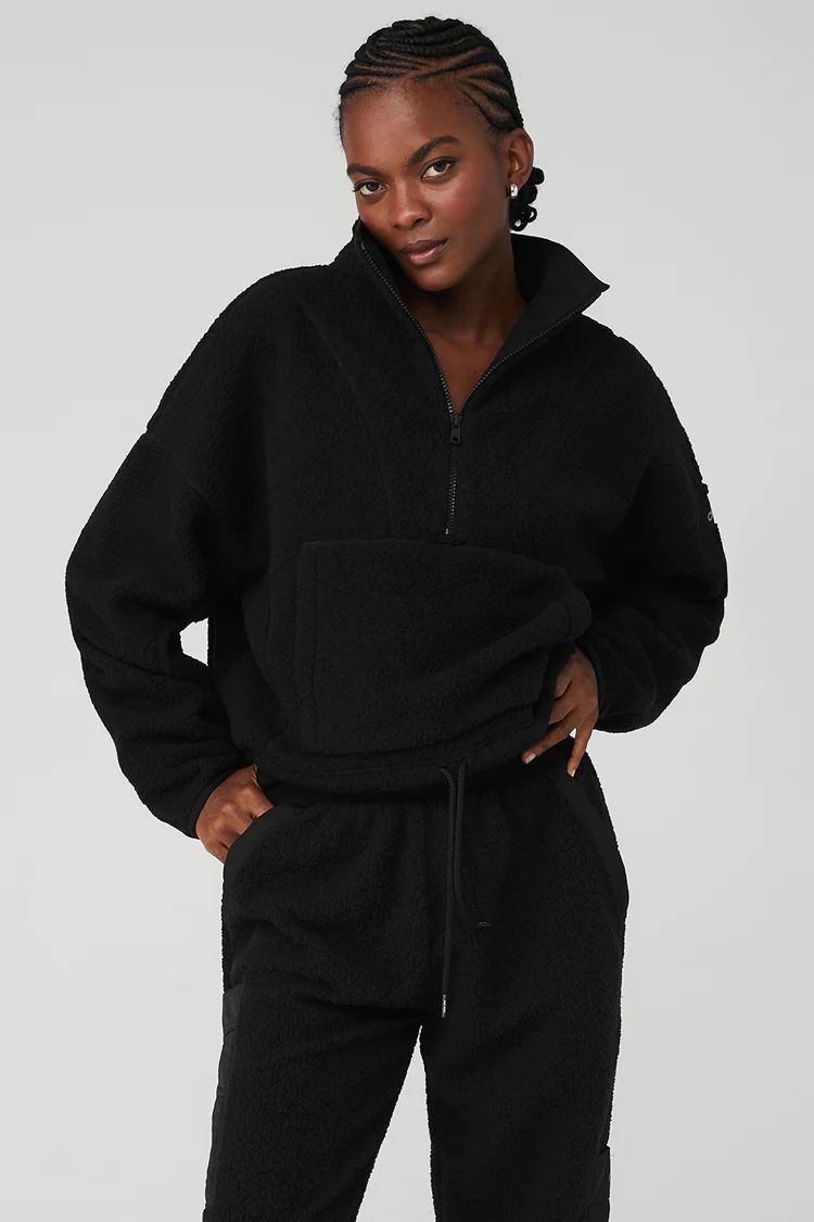 Micro Sherpa Cozy Cabin Half Zip Pullover | Alo Yoga