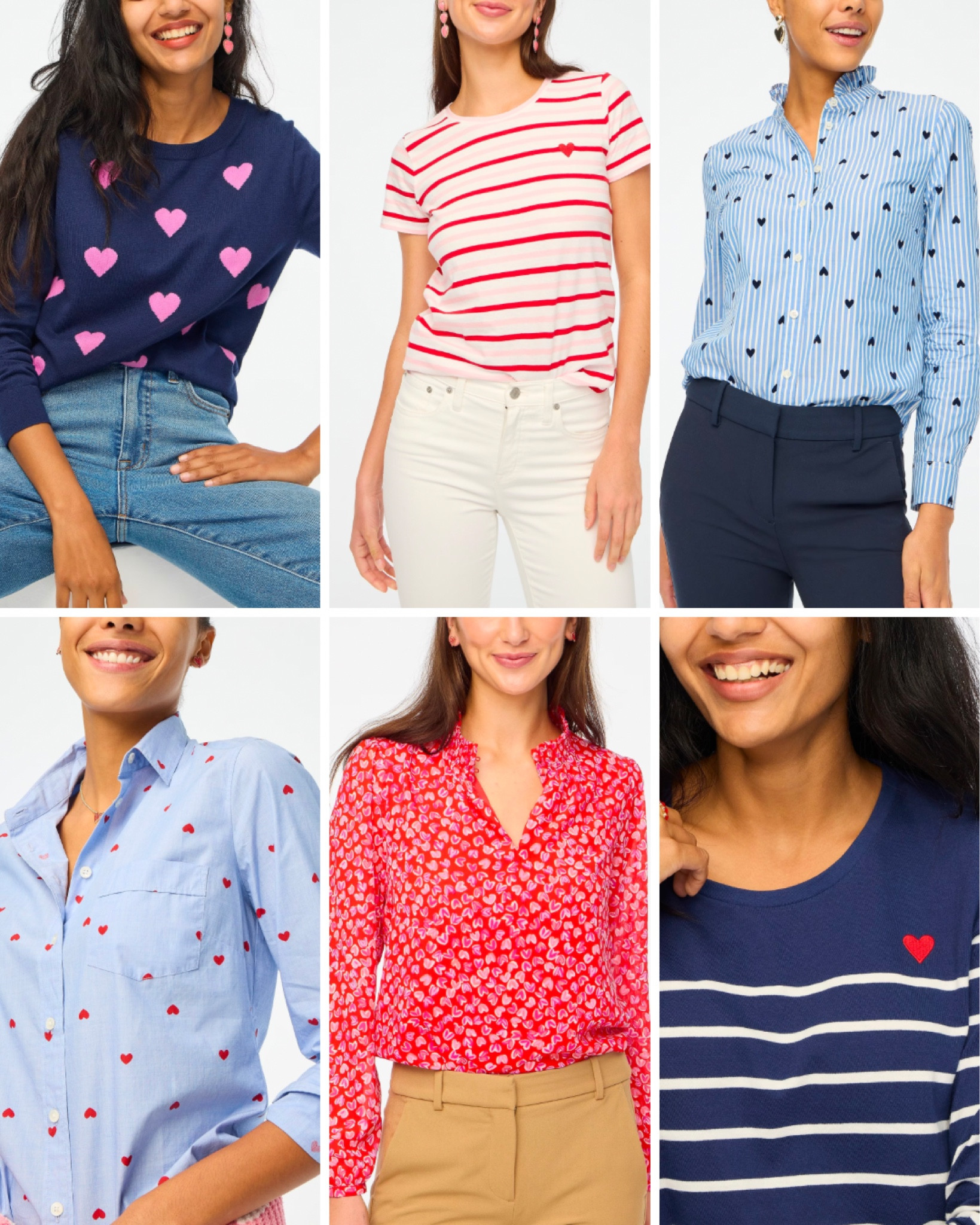 Preppy style, classic style, J.Crew, J.Crew, factory, striped shirt, heart print shirt, heart blouse, heart sweater, heart button up, heart tea, heart T-shirt, heart jewelry, Valentine’s Day, outfit, winter outfit, Valentine’s Day, shirt, Valentine’s Day, sweater, Valentine’s Day, top Valentine’s Day, style, classic puppy, style, heart blouse, blue heart top, pink and red, sleepy, blue and white

#LTKSeasonal #LTKfindsunder50 #LTKsalealert