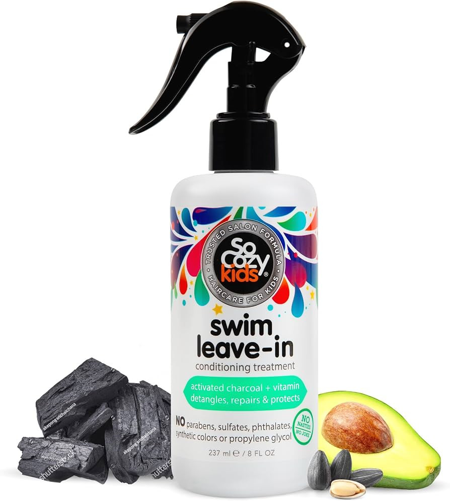 SoCozy Swim Leave In Conditioner Spray & Treatment for Kids Hair (8 Fl Oz) Protects & Repairs Poo... | Amazon (US)
