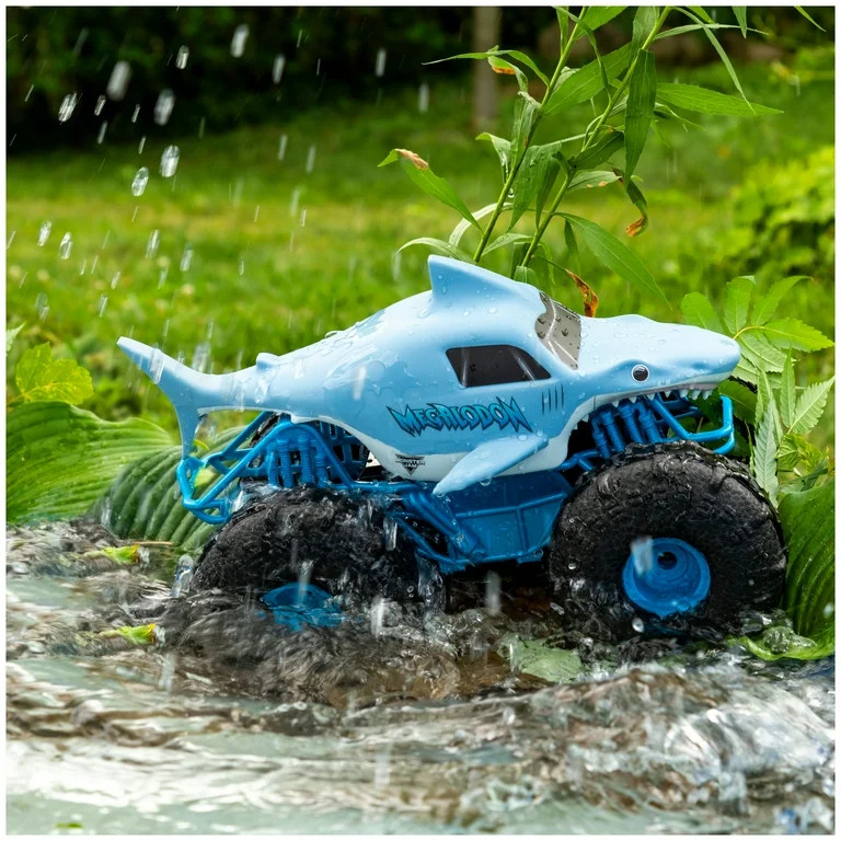 Monster Jam, Official Megalodon Storm All-Terrain Remote Control Monster Truck for Boys and Girls... | Walmart (US)