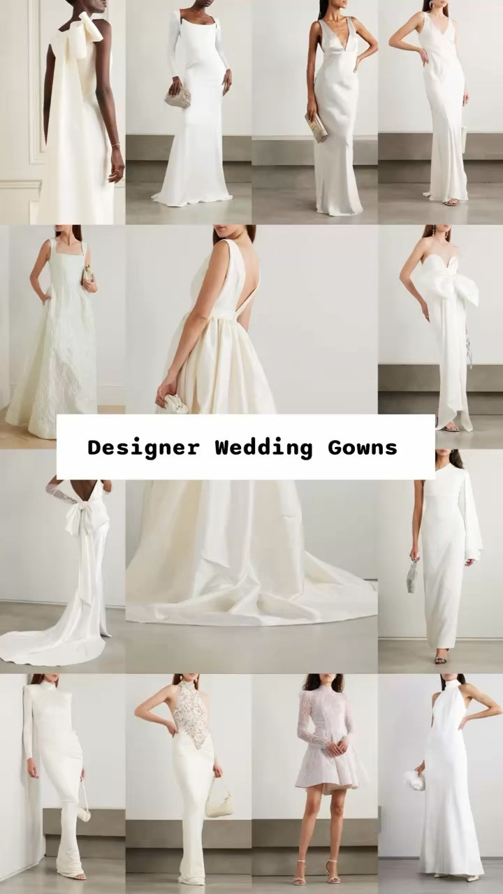 Designer wedding dresses on sale at Net-A-Porter.

For engagement photo or party, bachelorette party, bridal shower, rehearsal dinner, welcome dinner, wedding reception, elopement, backyard wedding, beach wedding, destination wedding, city hall wedding, courthouse wedding, micro wedding, after party, welcome dinner.

#LTKWedding #LTKSeasonal #LTKSaleAlert