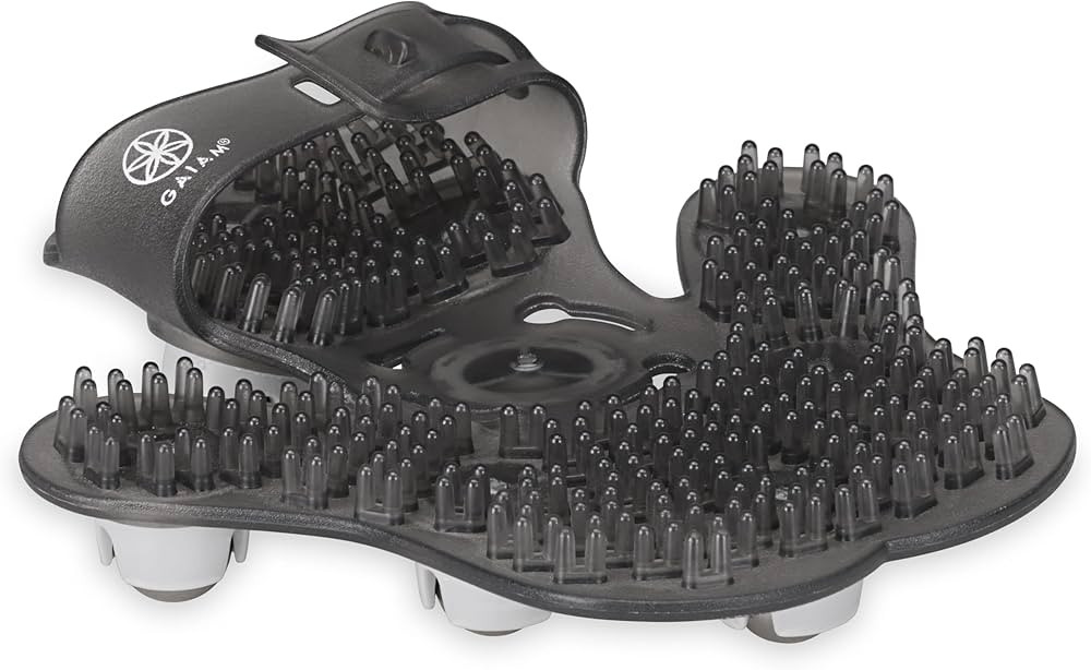 Gaiam Restore Hand-Held Rolling Massager, Palm-Shaped Roller Glove with Seven 360-degree Stainles... | Amazon (US)