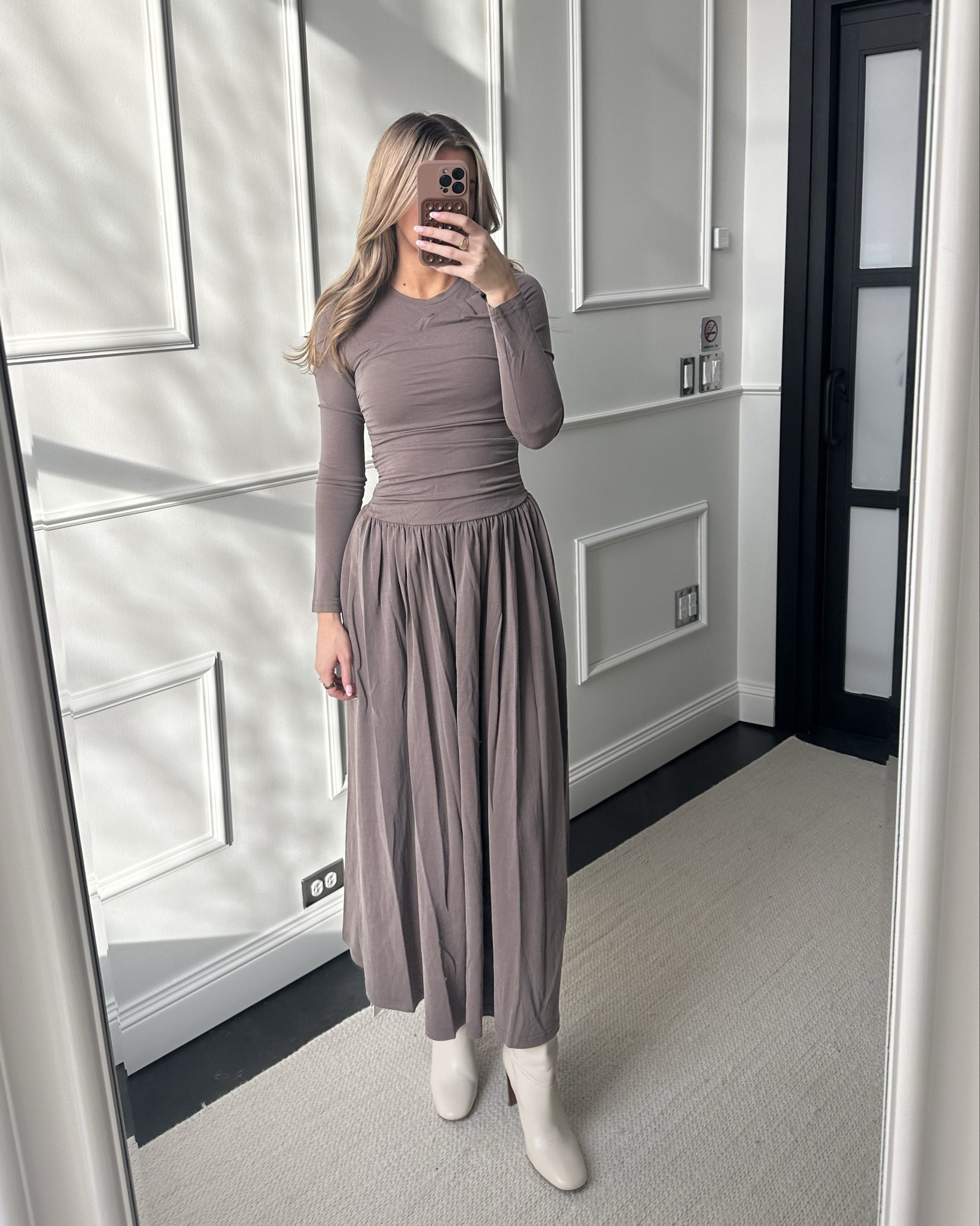 Commense dress 🤍 #winterfashion #commense #dress #longsleevedress 

#LTKSeasonal #LTKFindsUnder100 #LTKStyleTip