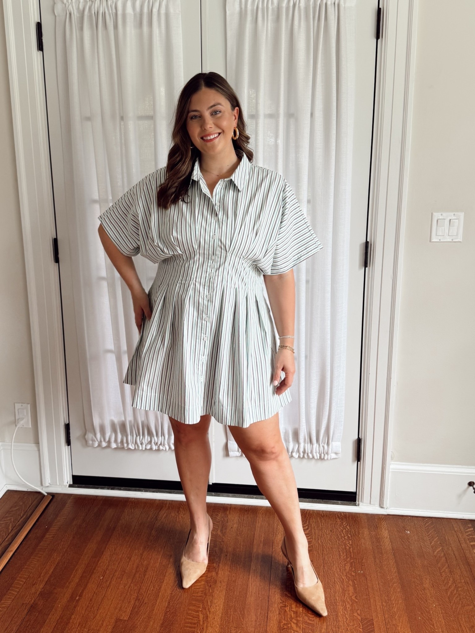 Wearing size 2X in dress (sized up for length) @Anthropologie

#LTKootd #LTKMidsize #LTKSeasonal