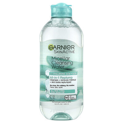 Garnier, SkinActive, Micellar Cleansing Water with Hyaluronic Acid + Aloe, 13.5 fl oz (400 ml) | iHerb