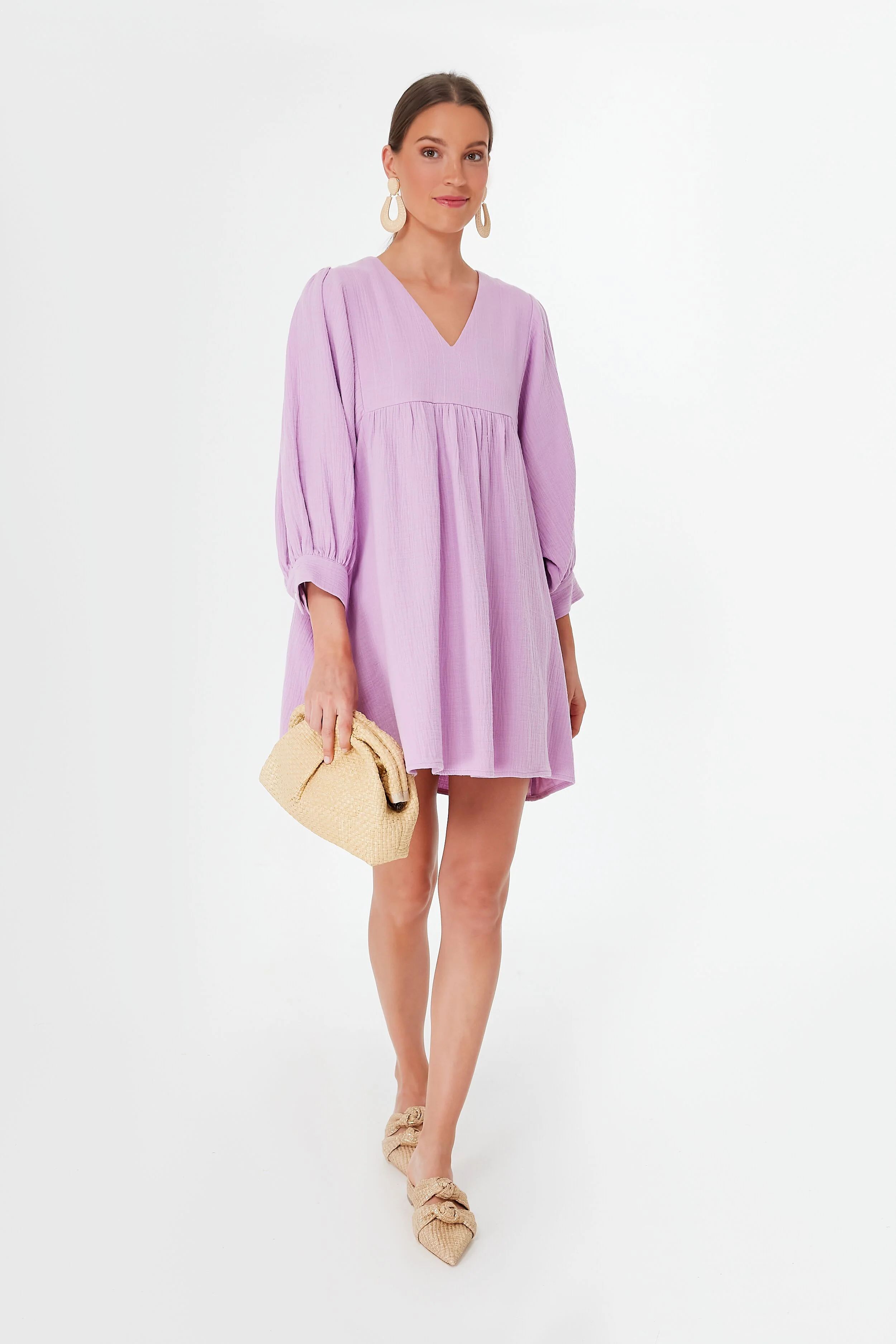 Lavender Gauze Millie Dress | Tuckernuck (US)