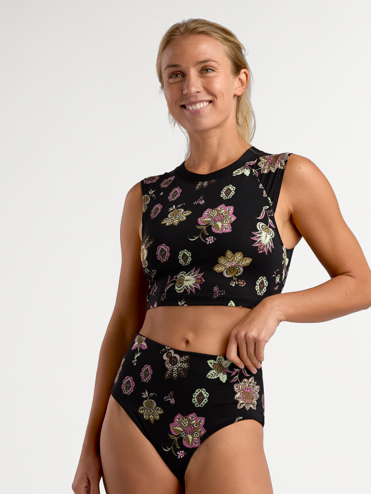 Shoreline Long Line Bikini Top - Solstice | Title Nine