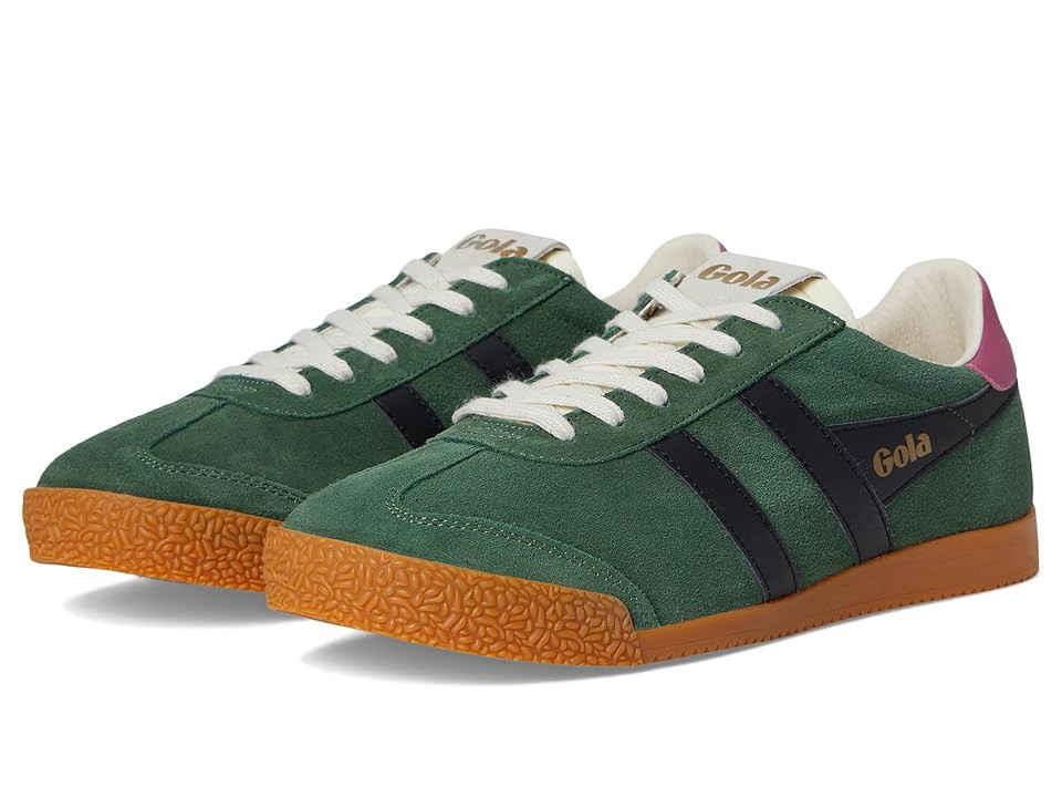 Gola Elan Women's Shoes Evergreen/Black/Fuchsia : 7.5 B - Medium, Suede | Zappos