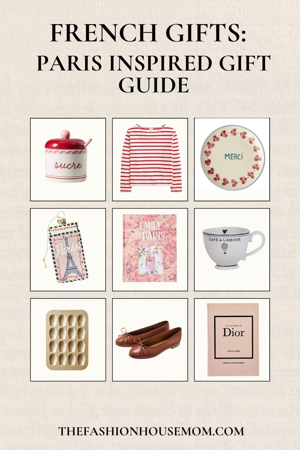 French inspired gifts to bring a little bit of Paris into your everyday. The Emily in Paris book is my favorite find from this collection. I also highly recommend the ballet flats that run true to size  

#LTKSeasonal #LTKGiftGuide #LTKHoliday