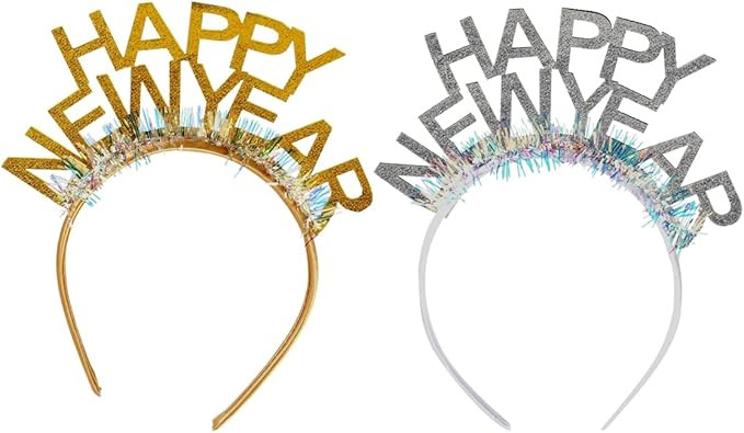 BinaryABC Happy New Year Headband Tiara,2026 New Years Eve Party Supplies,New Years Party Favors,... | Amazon (US)