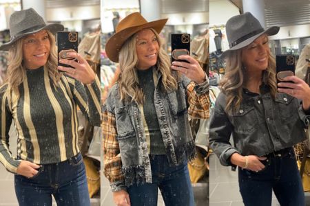 For those statement pieces in your wardrobe, Buckle has you covered. My favorite is the black wash denim-like crop jacket with silver beads/fringe!! A must have for a fun night on the town or a concert!  

#LTKSeasonal #LTKunder100