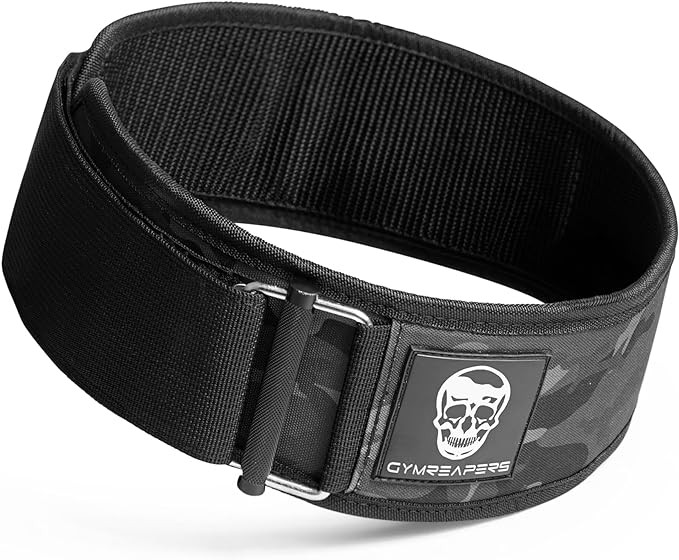 Gymreapers Quick Locking Weightlifting Belt for Bodybuilding, Powerlifting, Cross Training - 4 In... | Amazon (US)