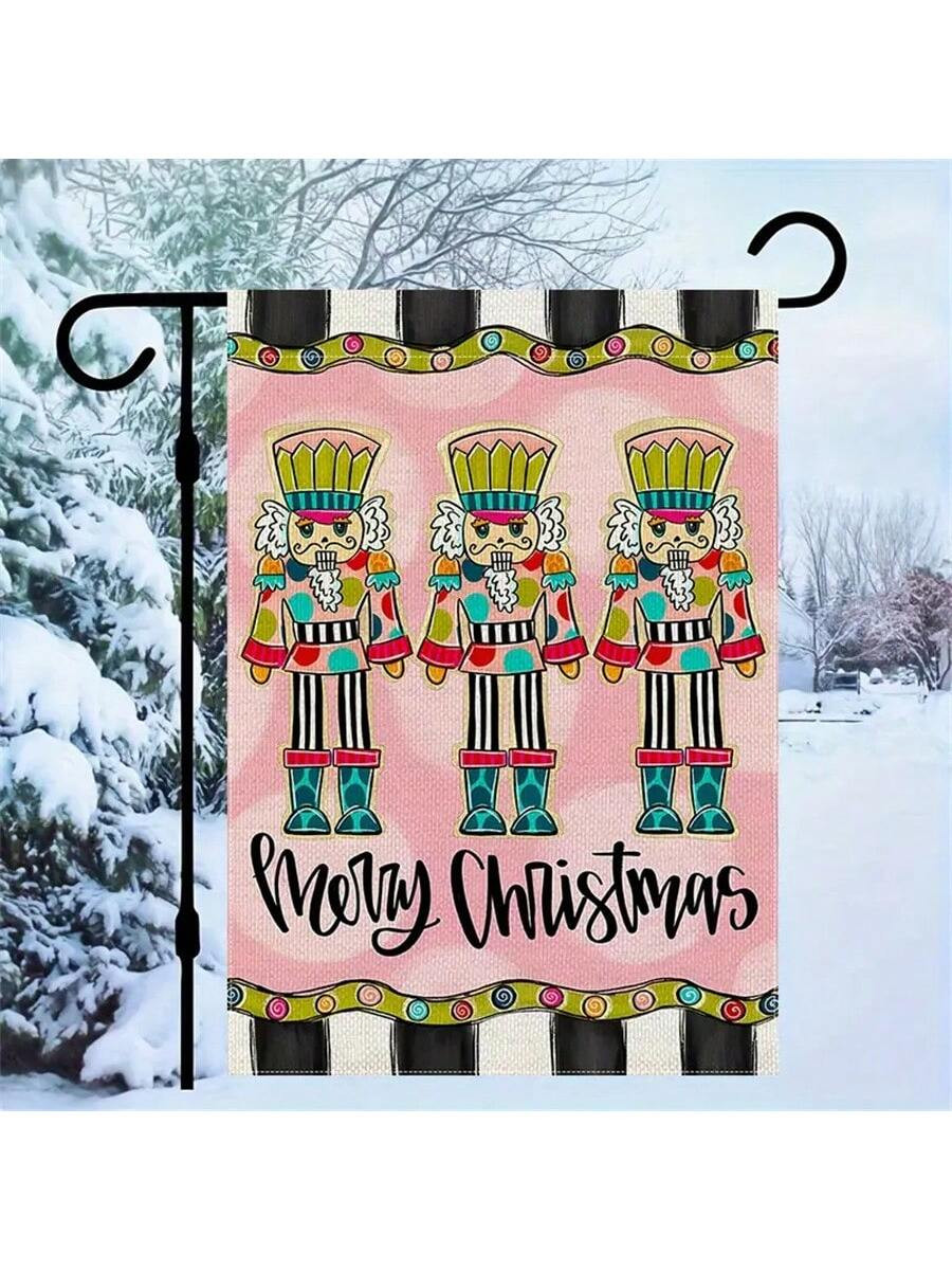 Trends12"X18" Double-Sided Durable Polyester Christmas Garden Flag - Nutcracker Theme, Suitable F... | SHEIN