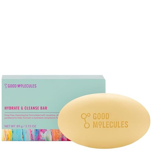 Good Molecules Hydrate and Cleanse Bar - Soap-Free Bar with Macadamia Nut, Almond Oil and Shea Butter to Moisturize - Skincare for Face and Body | Amazon (US)