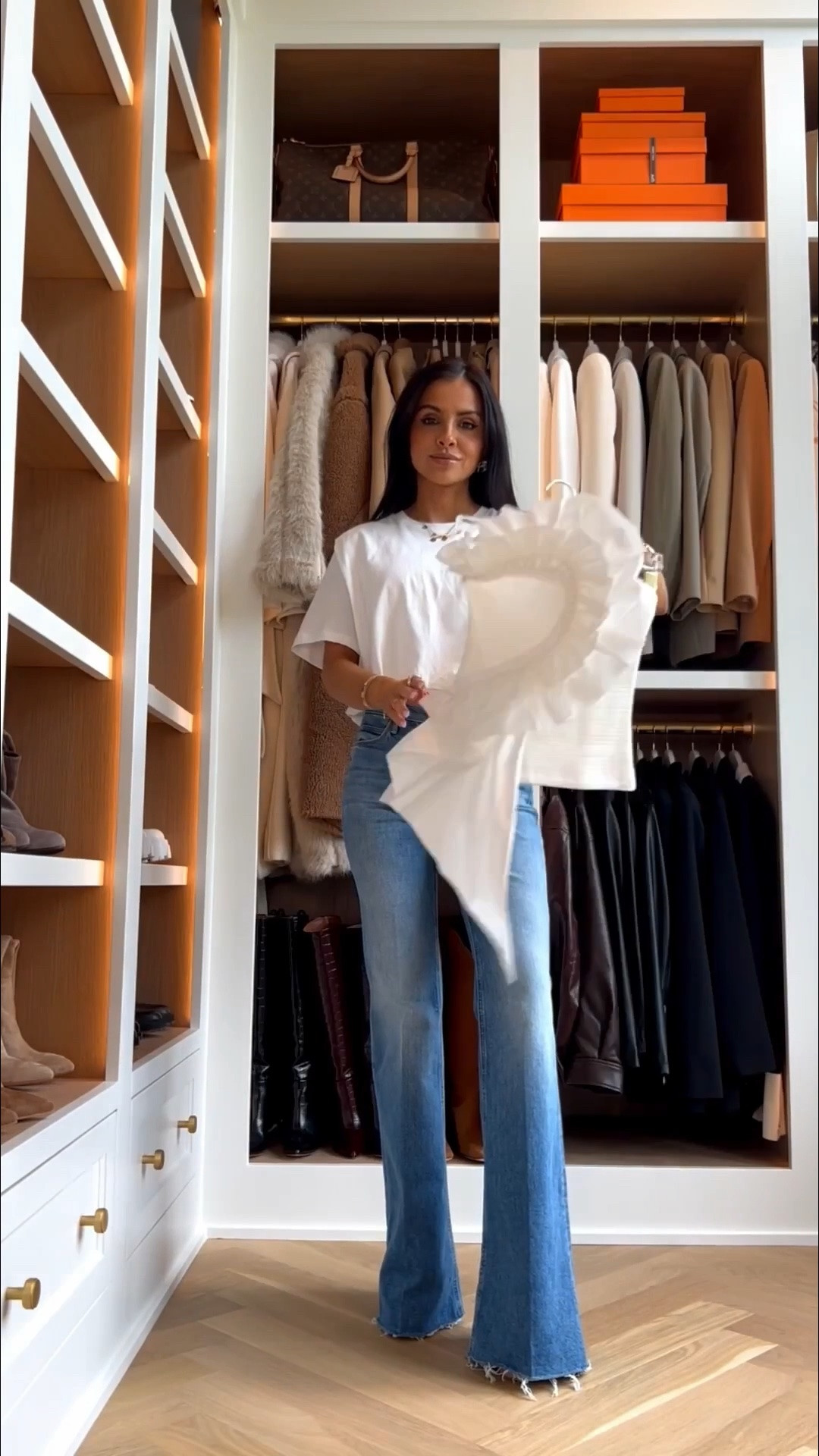 The most flattering jeans for a summer date night
Mother denim wearing a size 23
Far Rio white top wearing a size XS
Gucci Giglio bag size small

#LTKOver40 #LTKmomlife #LTKootd
