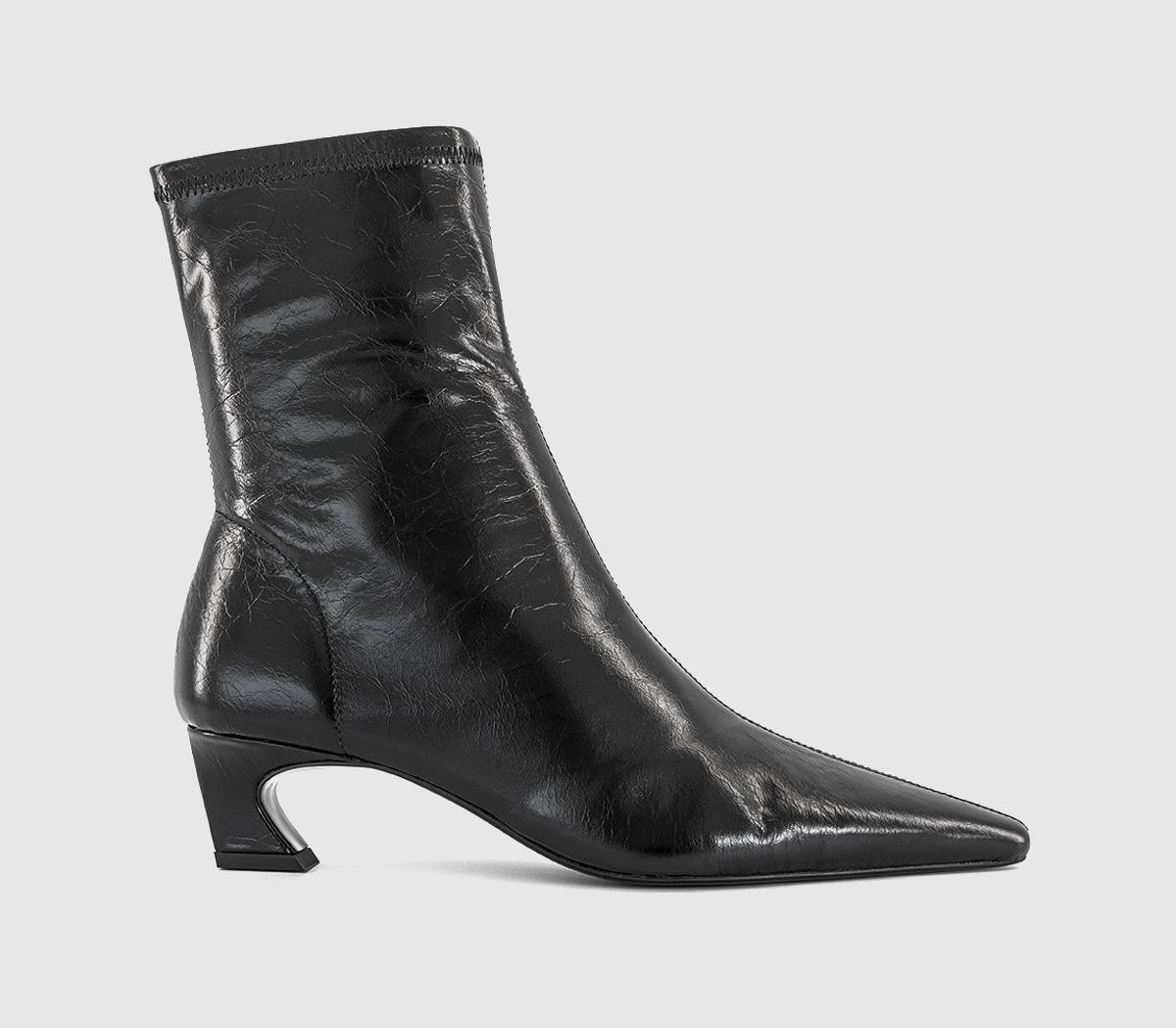Tony Bianco Womens Margot Ankle Boots Black Crinkle, 4 | Office Shoes (UK)