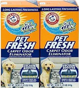 Arm & Hammer Pet Fresh Carpet Odor Eliminator Plus Oxi Clean Dirt Fighters, 18 oz,(PACK OF 2) | Amazon (US)